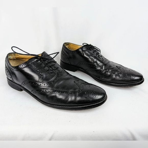 Cole Haan Grand Os 10.5M Modern Classics Wingtip Oxford Lace Dress Shoes Leather main image 4